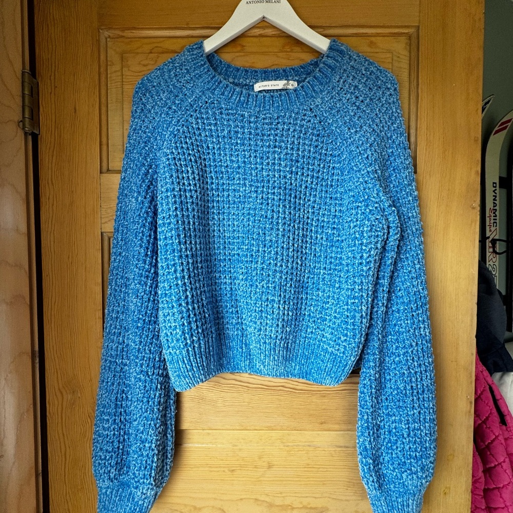 NWOT Chunky Knit Ice Blue Women's Sweater - Altar'd State